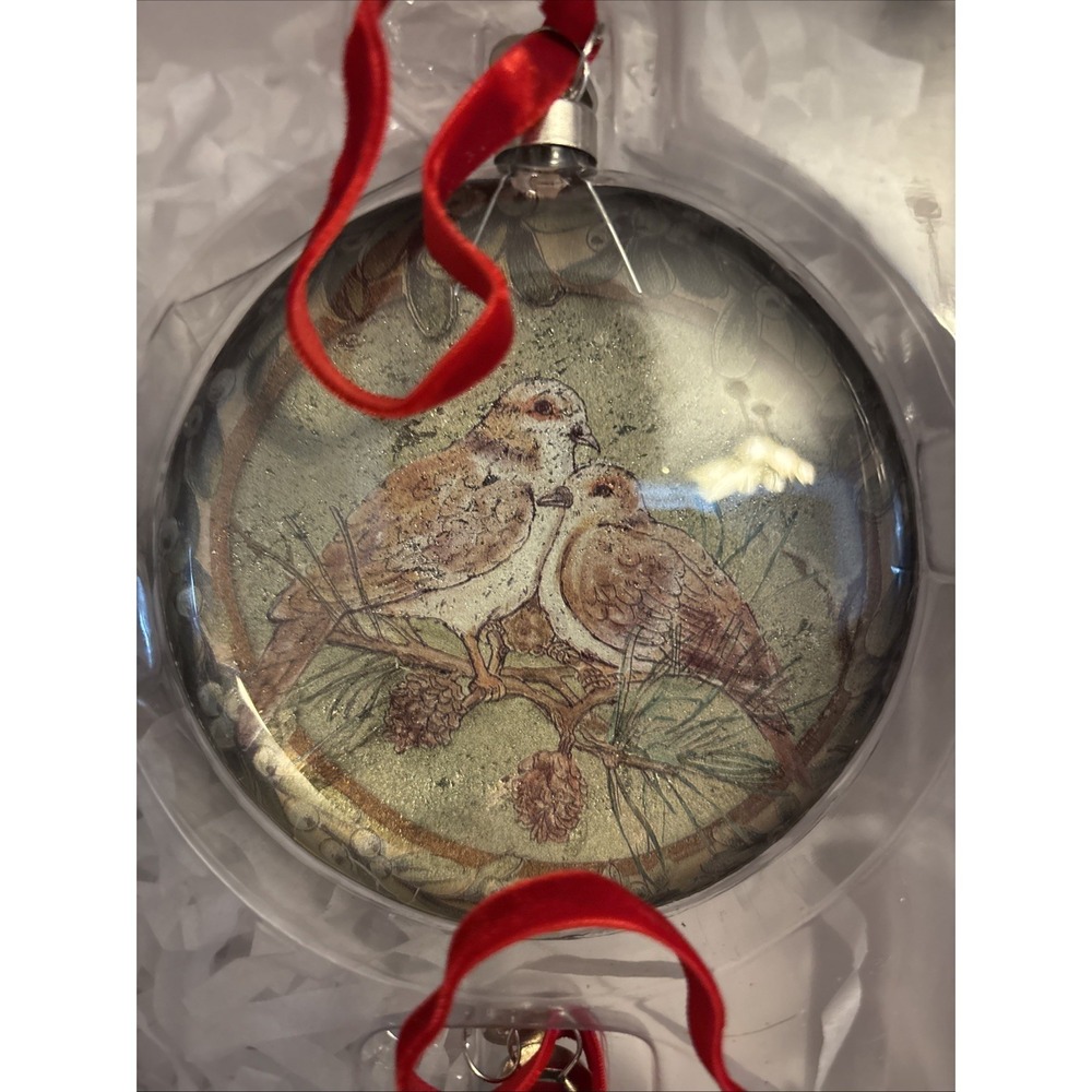Vtg Limited Edition Glass Dome Ornaments Pottery Barn Twelve Days of Christmas - Picture 5 of 16